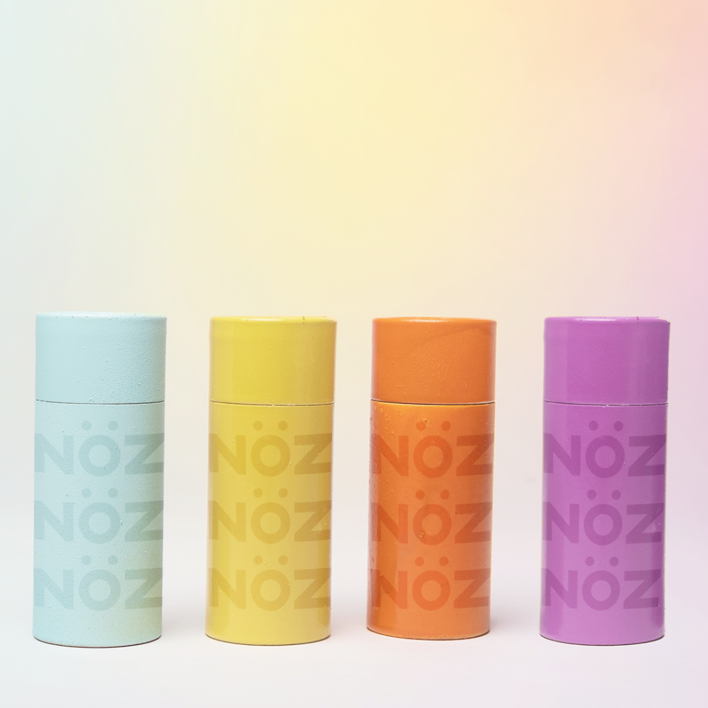 Blue yellow orange and purple NOZ color choices