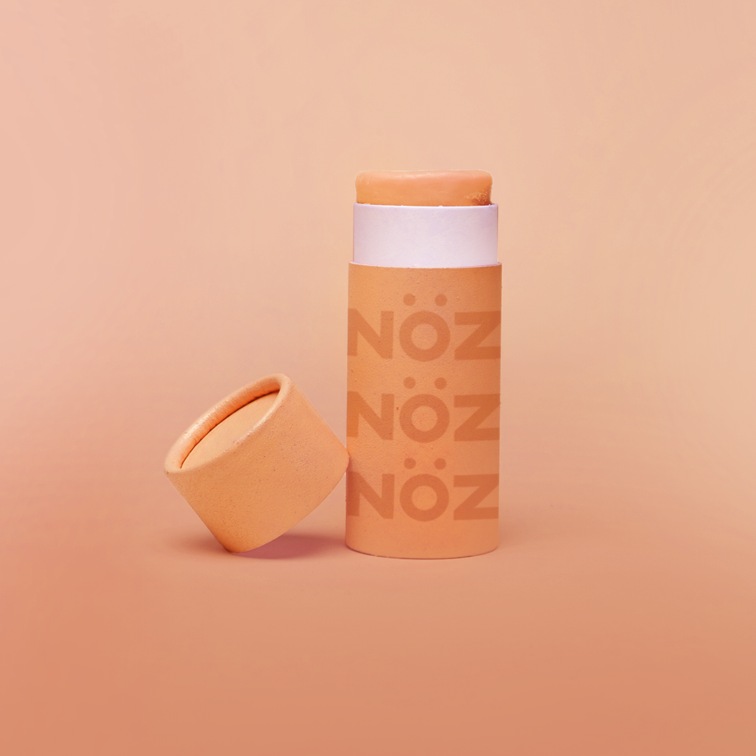 The color orange in NOZ sunscreen